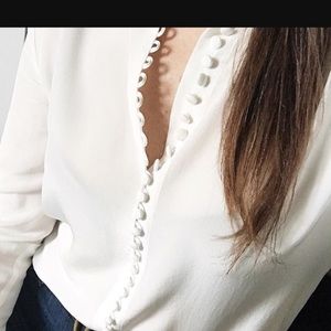 Silk Button-up Shirt 🍃🌸